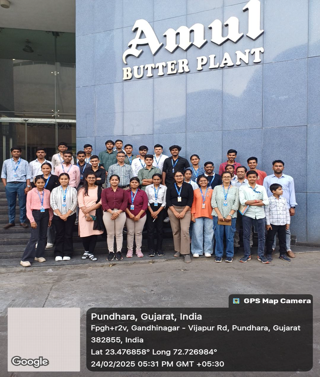 Industrial visit in Amul Fed Dairy / Mother Dairy